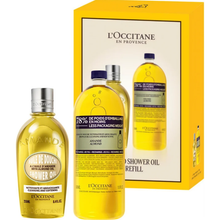 Load image into Gallery viewer, L'Occitane Almond Shower Oil & Refill Gift Set 250ml + 500ml 欧舒丹甜扁桃沐浴油套装(正装 + 补充装)