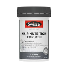 Load image into Gallery viewer, Swisse Hair Nutrition For Men男士生发营养片 60 Capsules
