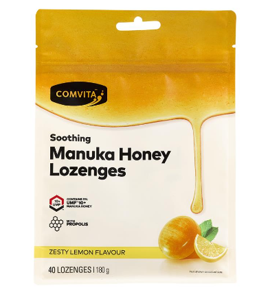 Comvita Manuka Honey Lozenges with Propolis Lemon & Honey 40 Lozenges