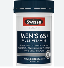 Load image into Gallery viewer, swisse men's ultivite 65+ multivitamin 男士复合维生素65岁以上 60 tablets
