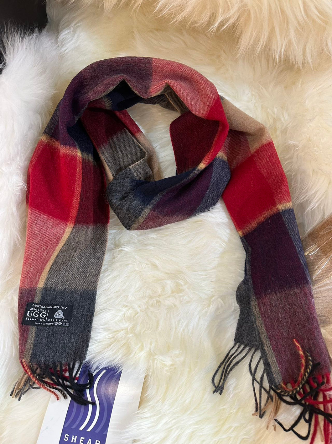 UGG SUPER-FINE LAMBSWOOL SCARF 30cm*180cm