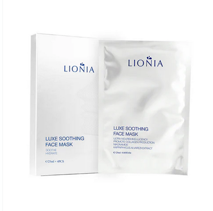 Lionia Luxe Soothing Face Mask(white) 25ml*4