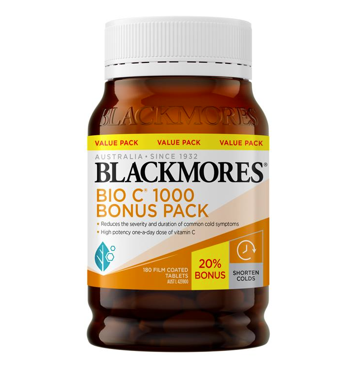 Blackmores Bio C 1000 180 Tablets Exclusive Size