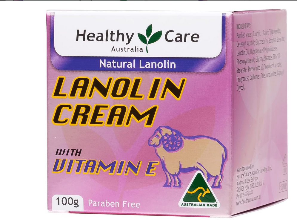 Health Care Lanolin and Vitamin E Cream  100g