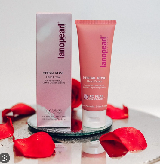 Lanopearl Herbal Rose Hand Cream Rose Oil 玫瑰护手霜75ml