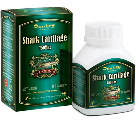 Toplife Shark Cartilage 750mg 100 Capsules