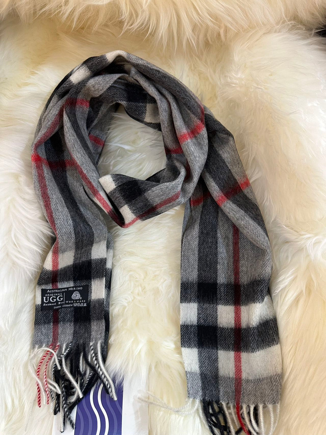 UGG SUPER-FINE LAMBSWOOL SCARF 30cm*180cm