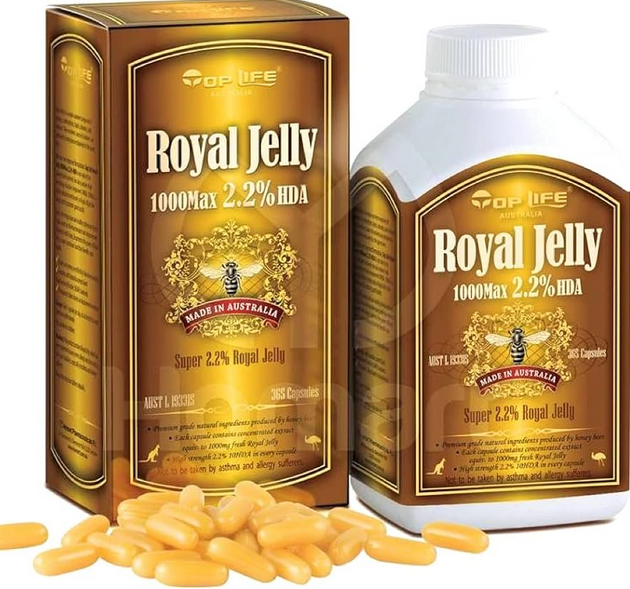 Top Life Royal Jelly 蜂皇乳 1000mg 2.2% HDA 365粒