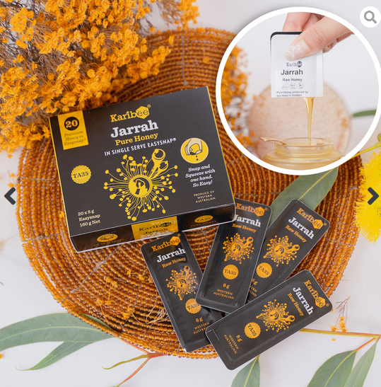 Karibee Easysnap®️ Single Serve Jarrah Honey TA35+ 8g*20