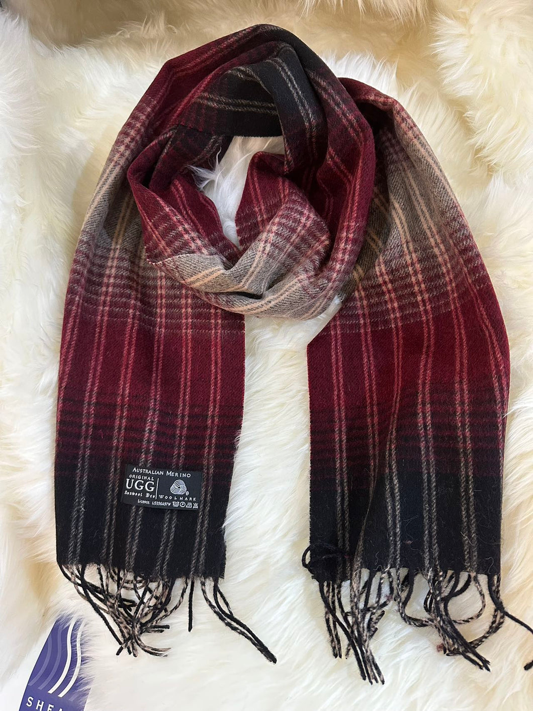 UGG SUPER-FINE LAMBSWOOL SCARF 30cm*180cm