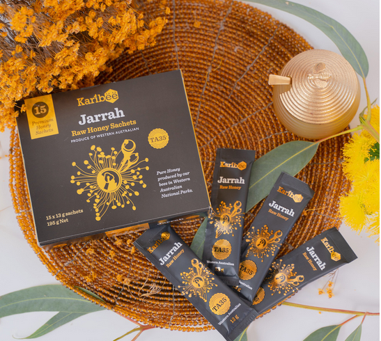 Karibee 条蜜 Jarrah Raw Honey TA35+ 15x13g sachees 195g