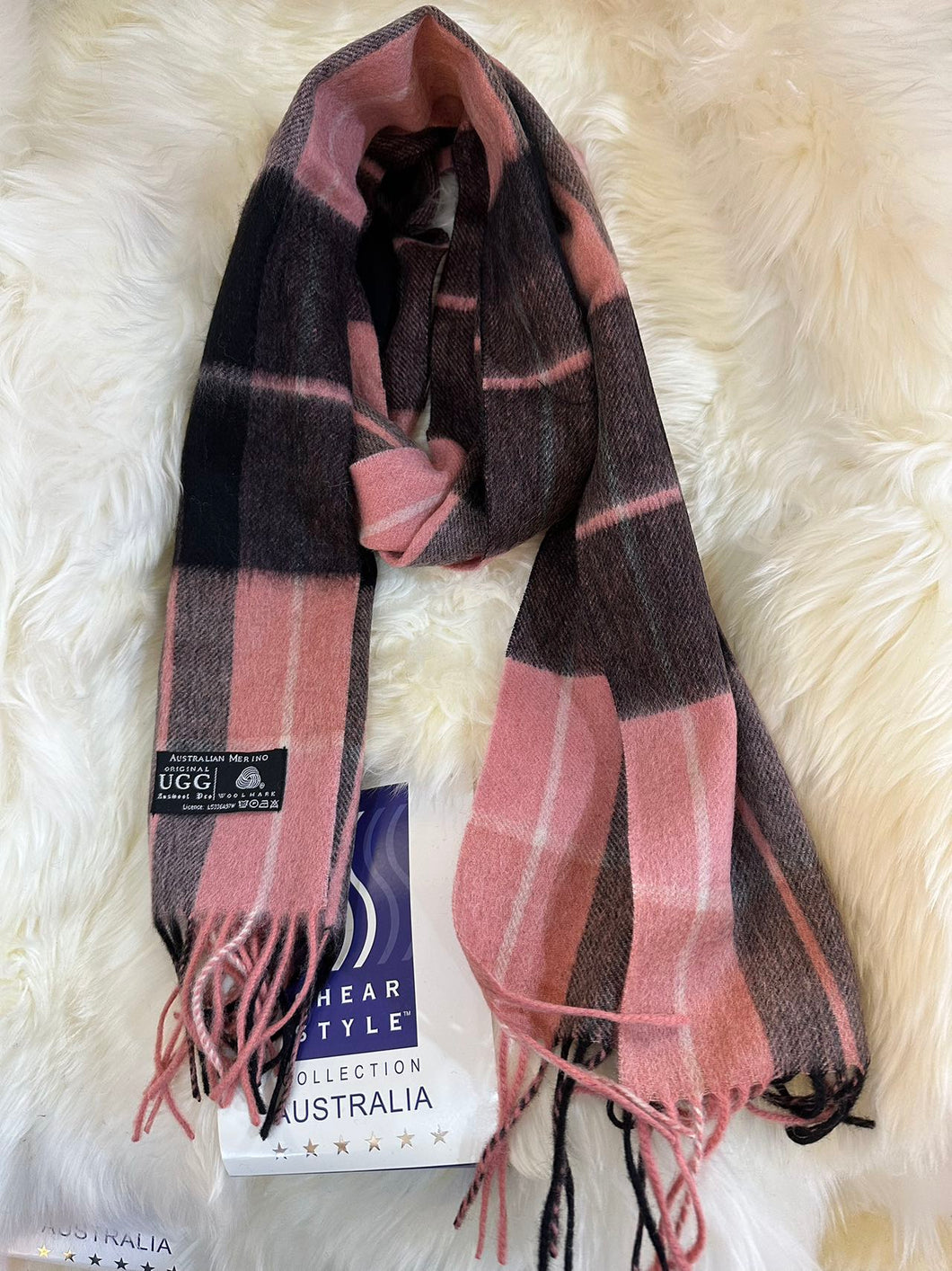 UGG SUPER-FINE LAMBSWOOL SCARF 30cm*180cm