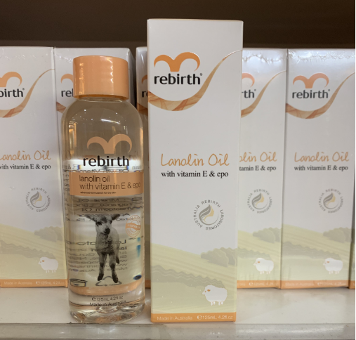 Rebirth lanolin oil+ve+epo125ml