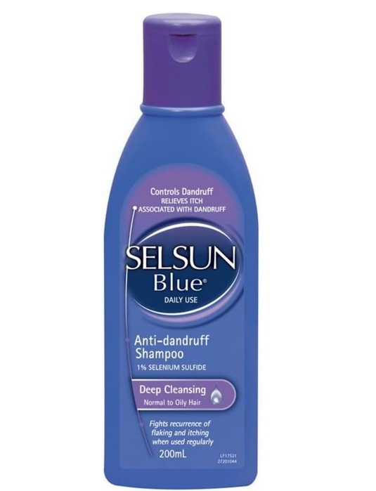 (Puple Cap) Selsun Blue Anti-dandruff 200ml