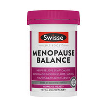 Load image into Gallery viewer, Swisse Menopause Balance女性更年期平衡片大豆异黄酮60片
