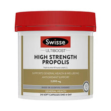 Load image into Gallery viewer, Swisse High Strength Propolis 2000mg高浓度黑蜂胶软胶囊210粒
