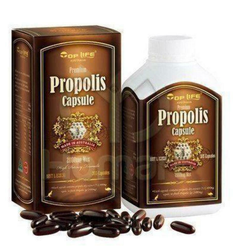 Top Life Propolis 2000 mg 黑蜂胶365粒