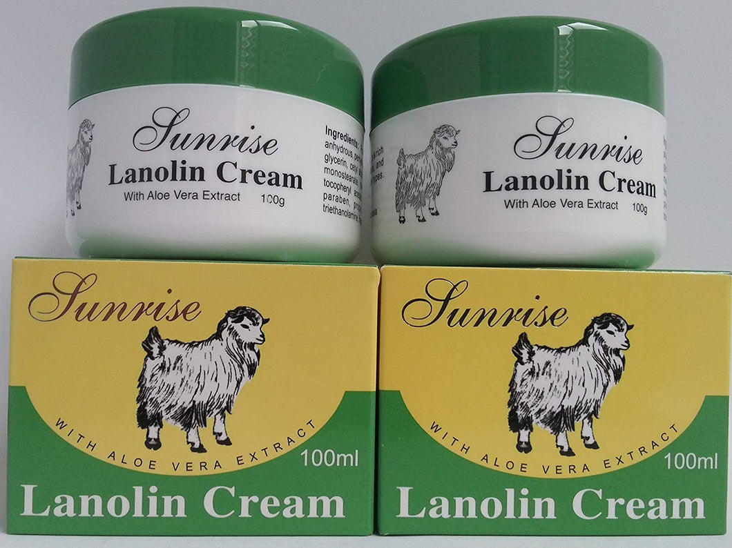 Sunrise Lanolin Cream with Aloe Vera 芦荟绵羊油100g