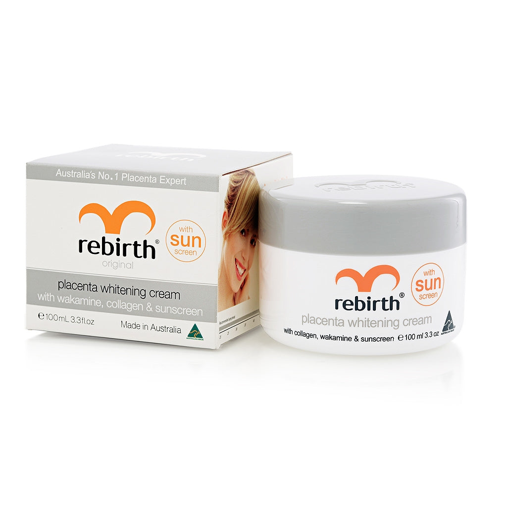 Rebirth Placenta Whitening Cream  美白绵羊油100ml